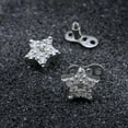 thumbnail image 4 of 2Pcs 14G Cross Dermal Anchor Tops and Base Stainless Steel Cubic Zirconia Internally Threaded Microdermals Body Piercings Studs Dermal Piercings Surface Skin Piercing Body Jewelry for Women Men, 4 of 12
