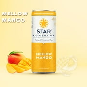Star Kombucha Mellow Mango, Probiotic, 100% Natural Ingredients, 11.2 oz (pack of 6)