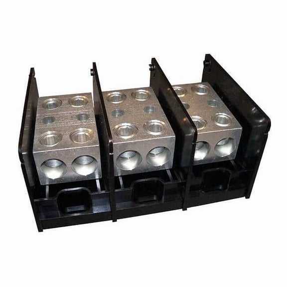Mersen Power Distr Block,Al,1000V AC/DC MPDB69093