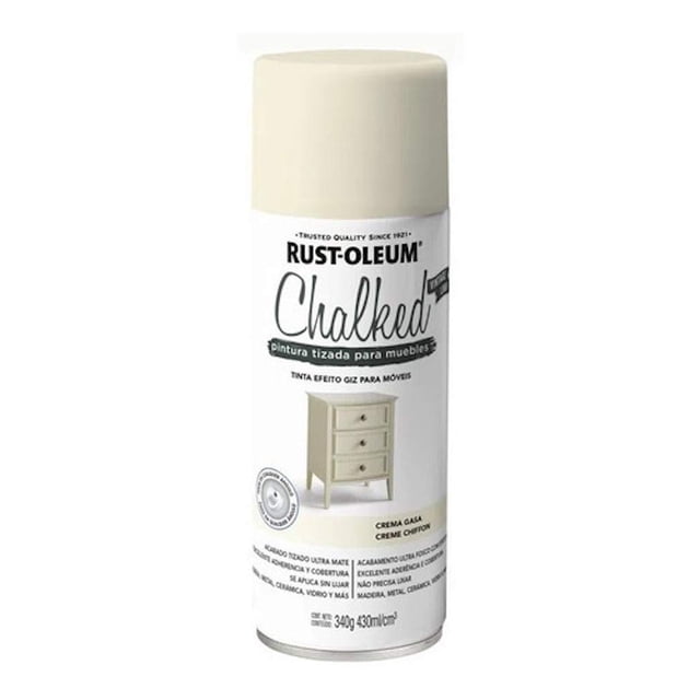 Rust Oleum 335348 Chalked Interior Crema Gasa Ultra Mate Aerosol 340 g