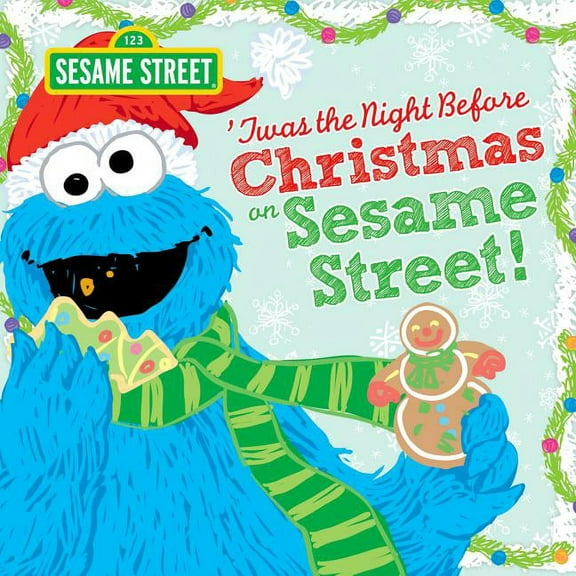Sesame Street Scribbles Twas the Night Before Christmas on Sesame Street, (Hardcover)