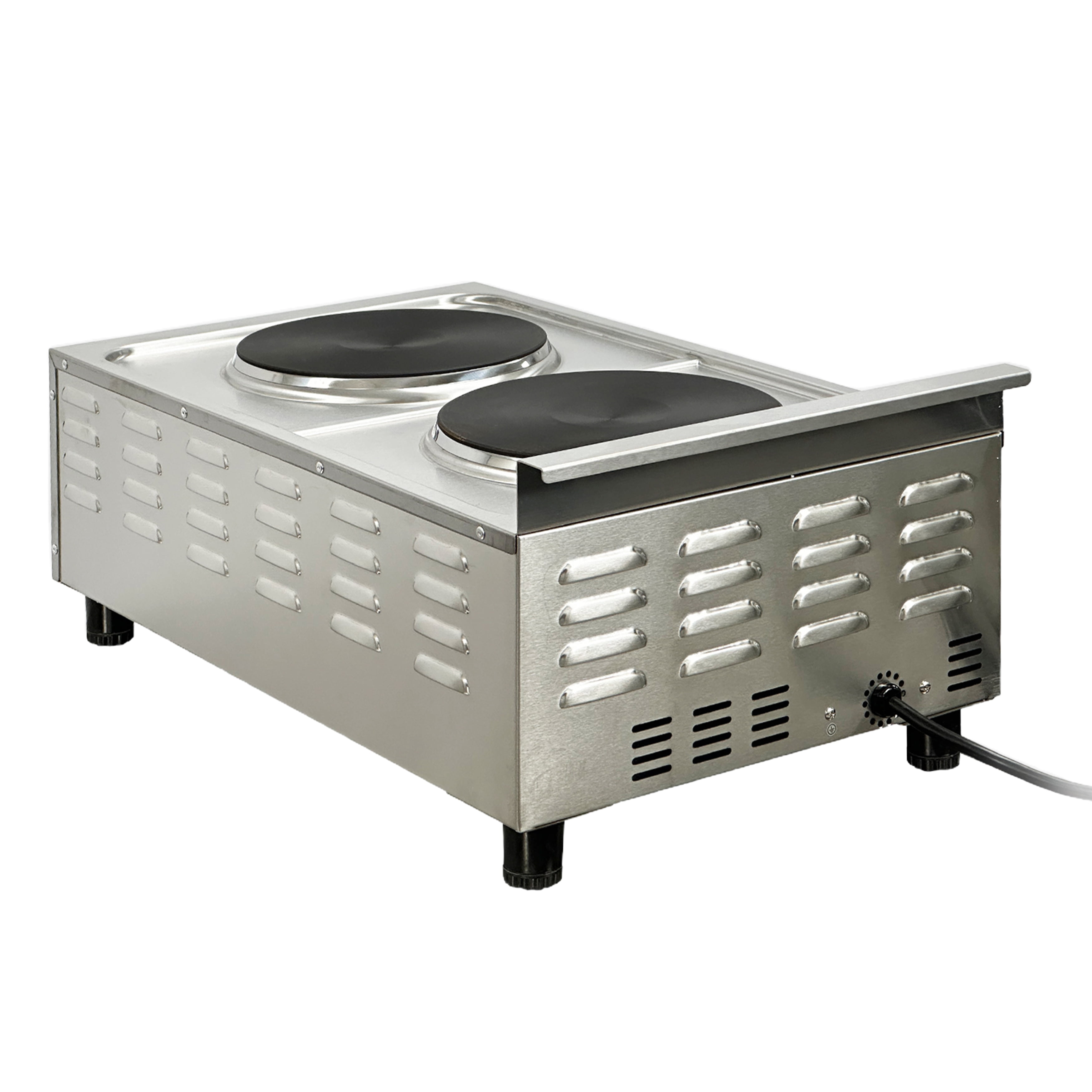 3600W Commercial Electric Two Burner Hot Plate Stove Range 240V/60Hz NSF Certified