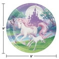 thumbnail image 2 of Party Creations Unicorn Fantasy Dinner Plates, 9", 8 Ct, 2 of 2