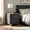 Grey, variant on AUU Velvet Upholstered 2-Drawer Nightstand with Nailhead Trim and Crystal Chrome Pulls – Contemporary Bedroom Side Table