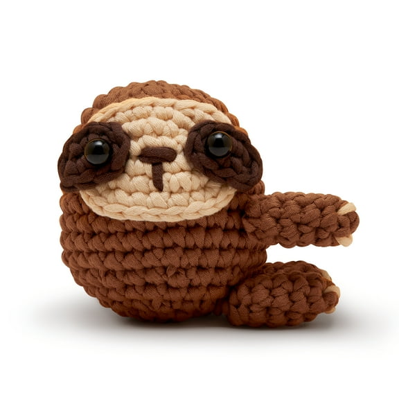 The Woobles Beginner Crochet Amigurumi Kits - Sam the Sloth