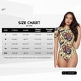 thumbnail image 4 of Picia Fashion Hippie Girl Womens One Piece Swimsuits Modest Tummy Control Bathing Suits Lace Up Slimming Swim Suit-Small, 4 of 9
