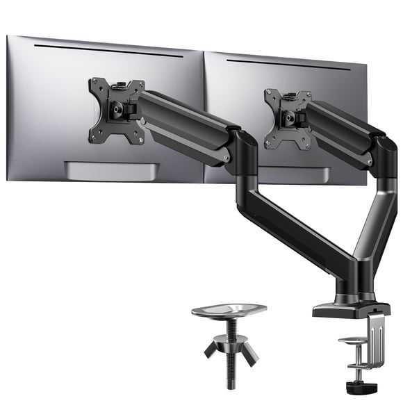 Soporte doble para monitor ErGear, pantalla de hasta 32 pulgadas, 10 kg cada brazo