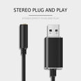 thumbnail image 2 of Valatala USB to 3.5mm Jack Audio Adapter External USB Sound Card Stereo Aux Adapter for Headset PS4 PC Laptop Desktops Speaker, 2 of 7