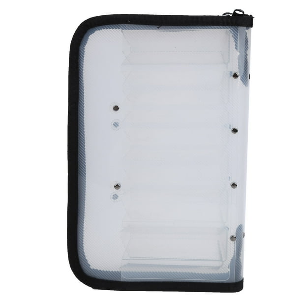 ANGGREK Lure Bag,Lure Case,Fishing Bait Lure Bag Transparent Portable  Waterproof 12 Compartments Wood Shrimp Storage Bag 