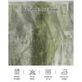 thumbnail image 5 of Sage Green Wrap Around Bed Skirts for California King Bed 16" Drop,Bed Skirt with Adjustable Elastic Belt Dust Ruffle Bed Valance Retro Oil Painting Modern Abstract Art Aesthetics Bed Frame Cover, 5 of 7