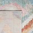 thumbnail image 6 of SAFAVIEH Phoenix Pemala Geometric Area Rug, Light Blue/Pink, 6'7" x 6'7" Round, 6 of 7