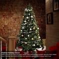 thumbnail image 3 of 7.5FT Realistic Green Spruce Unlit Artificial Holiday Christmas Tree with Sturdy Metal Stand, 3 of 7