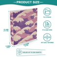 thumbnail image 3 of FORMRS 3 Ring Binder 1.5 inch with Pockets Clip Board 200 Sheets Capacity, Purple Wave Pattern, 3 of 8