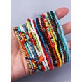 thumbnail image 6 of QQTDFG 10pcs/set Random Flower Decor Beaded Bracelet Women Bracelet Stackable Bracelet-default, 6 of 7