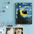 thumbnail image 3 of DIY 5D Diamond Painting Kit (For Adults) Diamond Painting "Van Gogh Starry Night Cat" - Full Diamond Crystal Rhinestone Embroidery Craft Kit, Can Be Used As Gift, Wall Decoration, 3 of 8