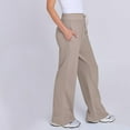 thumbnail image 5 of Women's Pants, High Waist Baggy Wide Leg Yoga Sweatpants, Lightweight Comfy Casual Daily Bottoms With Pockets, 5 of 6