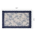 thumbnail image 6 of Unique Bargains Set of 6 Rustic Washable Table Mat Placemats with Lace Trim Blue Rose, 6 of 6