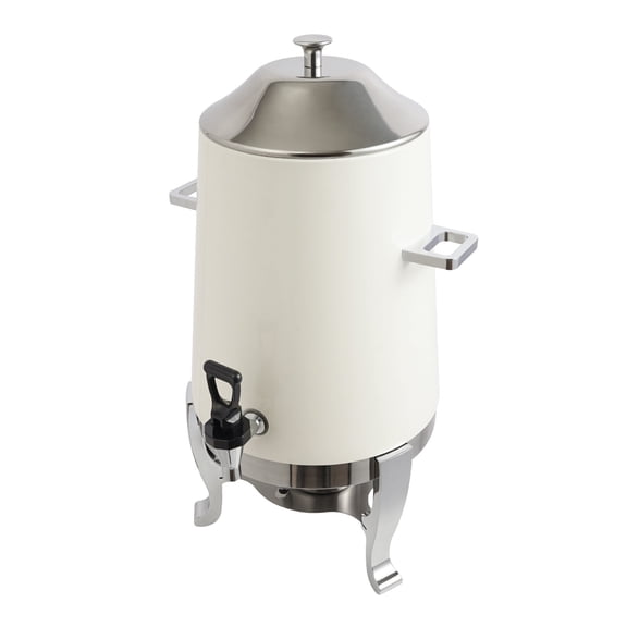 Beverage Dispenser for Coffee Tea Hot Water with Stand & Fuel Holder White New!