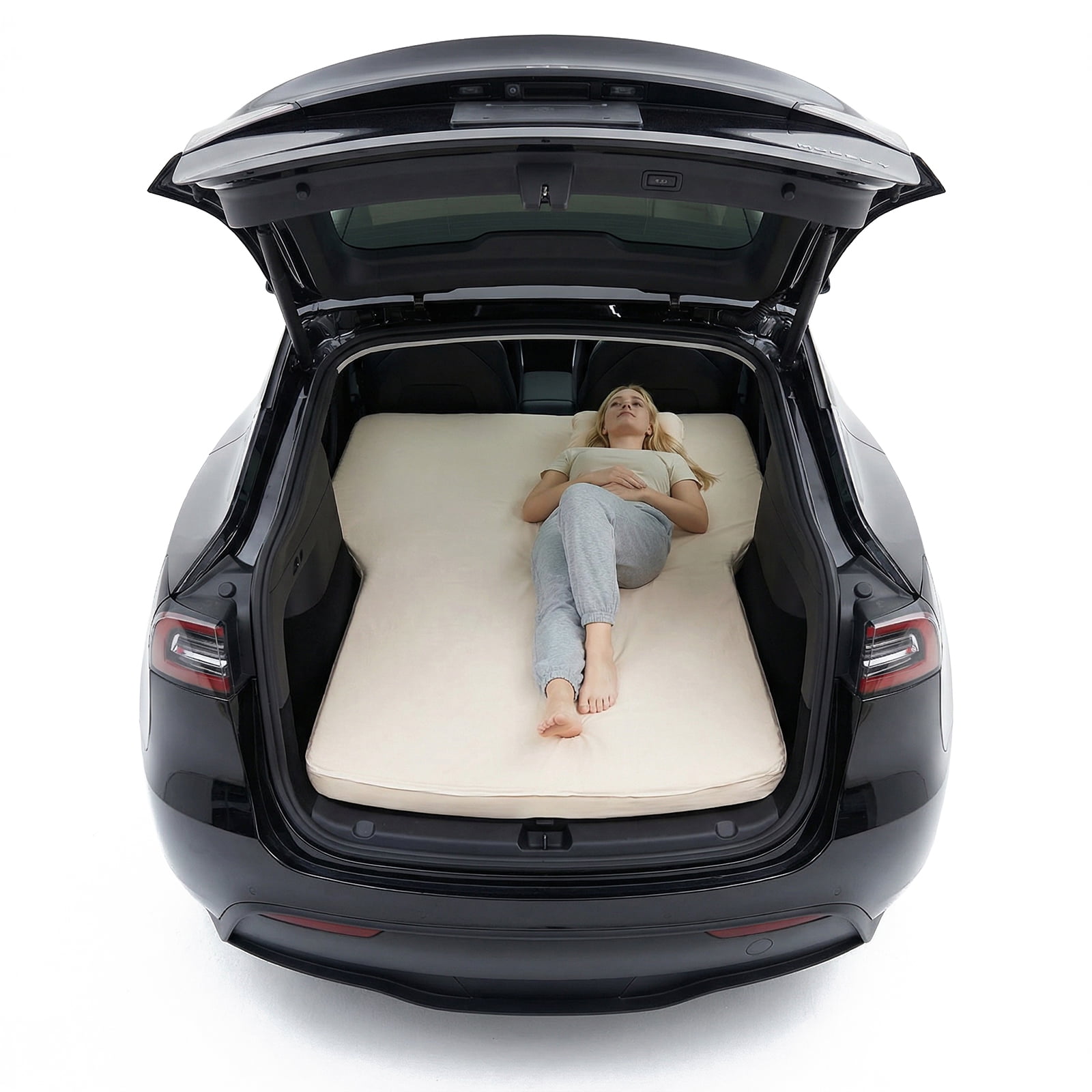 SHegdu For Tesla Modely Camping Air Mattress Thicken Suv Trunk Mat Adjustable Sleep Pad