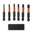 thumbnail image 3 of Lefu 6pcs 50mm Torx Screwdriver Bit Magnetic 1/4 Shank Screwdriver Bit Set T10-T40, 3 of 9