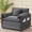 Grey, variant on Arouseden Black Oversized Chair Set of 2,Big Chenille Armchair,Oversized Single Sofa Chair with Wide and Deep Seat,Extra Large Living Room Chairs Set of 2