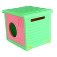 thumbnail image 3 of S SERENABLE Maison pour Chat d'Extérieur Nid Abri Extérieur pour Chaton Petits Animaux Intérieur Rouge Rose, 3 of 9