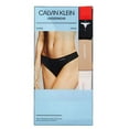 thumbnail image 4 of Calvin Klein Womens 3 Pack Thong Underwear (Black/Nude/Pink, Medium), 4 of 5