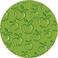 thumbnail image 1 of Ahgly Company Indoor Round Patterned Dark Lime Green Area Rugs, 3' Round, 1 of 6