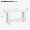 thumbnail image 2 of Bingirl Table d'Entrée Blanc Antique 1 Po, 160 cm, 2 of 4