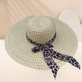thumbnail image 2 of TRUBKH Womens Sun Straw Hat Uv Protection Hat Adjustable Floppy Sun Hat Oversized Beach Hat Mesh Hat with Band Summer Sunhat Outdoor Hat Travel Bucket Hat Shapeable Brim Yellow One Size, 2 of 4
