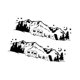 thumbnail image 4 of 2 pegatinas grandes para coche, calcomanías para decoración de automóviles, divertidas, creativas y elegantes. Negro, 4 of 8