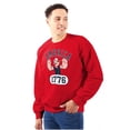 thumbnail image 3 of Popeye The Sailor Man America 1776 Sweatshirt for Men or Women Brisco Brands S, 3 of 6