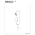 thumbnail image 3 of Kingston Brass KDH8401 2-Function Pull-Out Kitchen Faucet Sprayer, Polished Chrome, 3 of 4