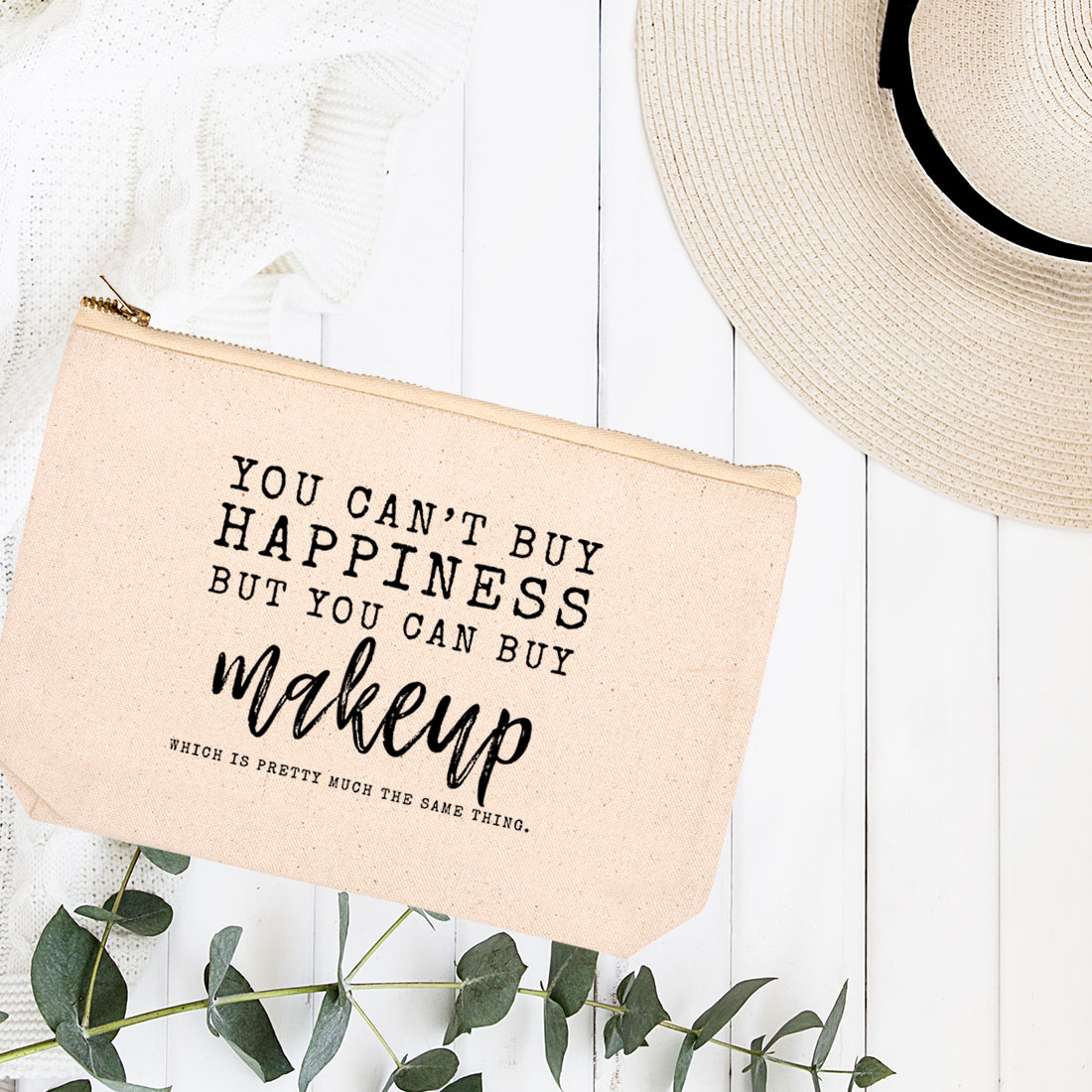 Inspirierte Make-up-Tasche Mit Spruch – 'You Had The Power All Along My Dear', 23,5x17 Cm