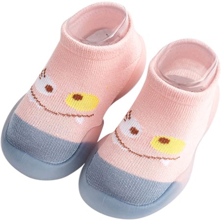 

QWZNDZGR Baby Sneakers Toddler First Walking Shoes Slip-on Sneakers Indoor Outdoor Winter Warm Shoes Socks