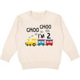 thumbnail image 2 of Inktastic Choo Choo I'm 2 Train Toddler Sweatshirt, 2 of 4