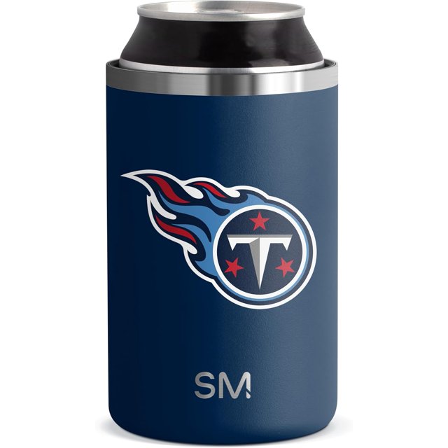 Simple Moderne sous Licence Officielle NFL Tennessee Titans Cadeaux pour Hommes, Femmes, Papas, Fête des Pères / Glacière Isolée de Type Ranger pour Canettes Standard de 12 Oz - Bière, Seltzer et Soda