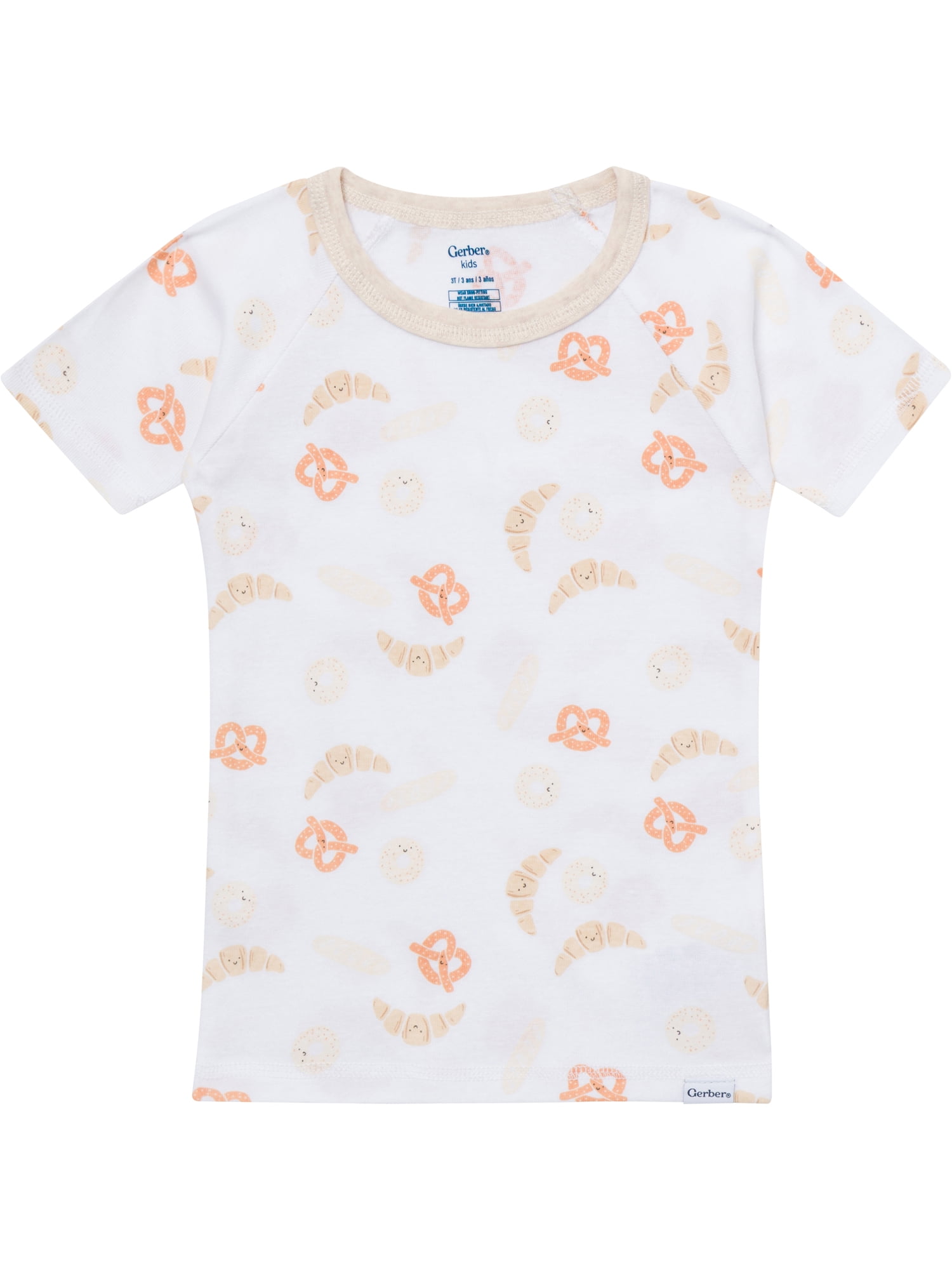 Gerber Toddler Neutral Tight Fitting Pajama Set, 4-Piece, Sizes 12 Months - 5T