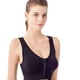 thumbnail image 5 of Jumpingount Sujetador deportivo de 2 piezas para mujer con cremallera frontal, sujetadores deportivos de construcción sin costuras para mujer, Ropa interior negro SG, 5 of 6