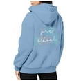 thumbnail image 3 of Hoodies for Women Quarter Zip Neck Minimalist Stylish Women's & Sweatshirts For Casual Wear Long Sleeve Pullover With Hood Every Season Comfortable Fit Daily Outings Easy To Care, 3 of 6