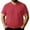 Red Tshirts Shirts for Men, variant on DODADAWANJ Big and Tall Mens V Neck T Shirts Casual Summer Short Sleeve Tshirts Solid Color Basic Tees Red L