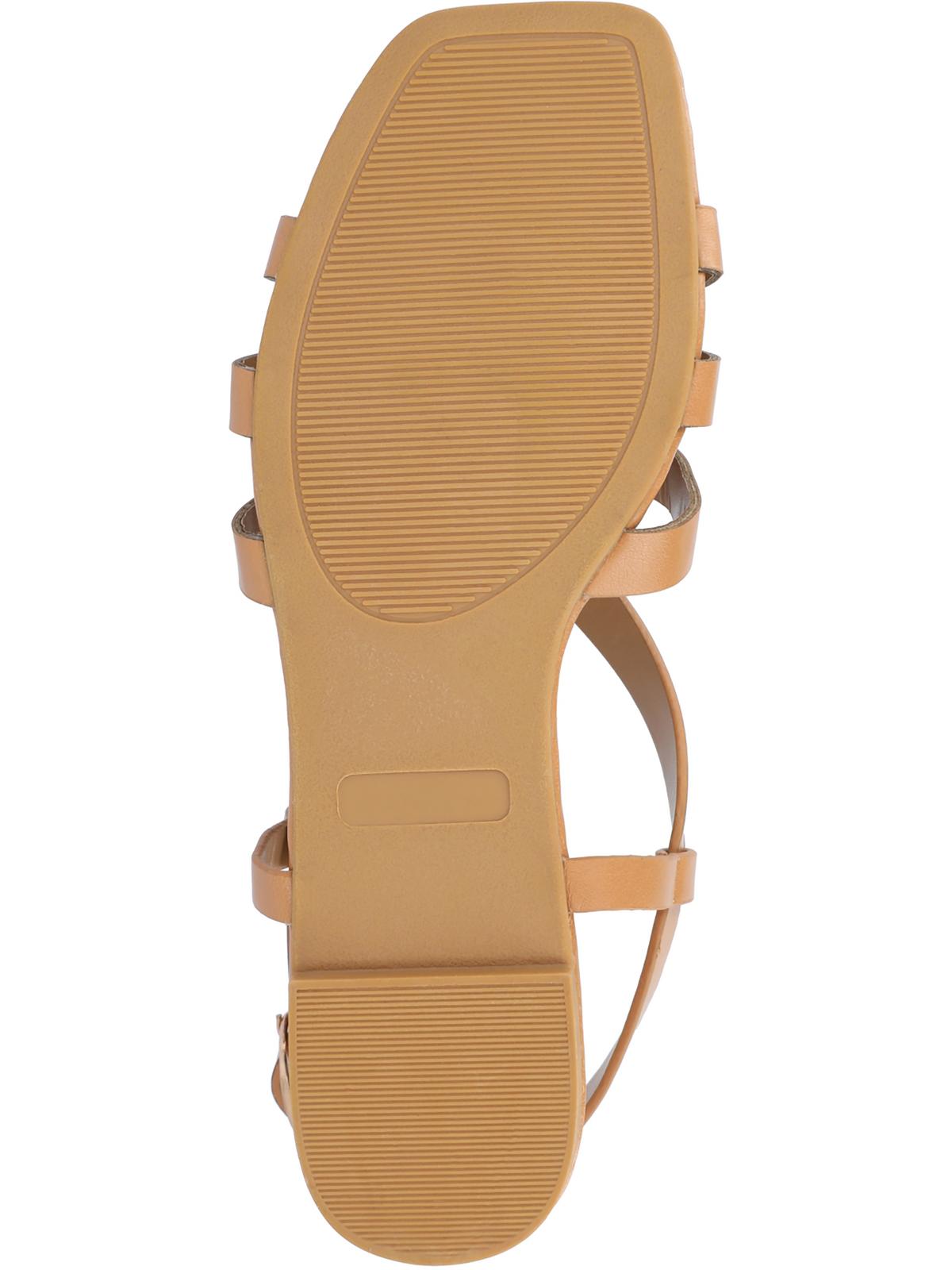 Journee Collection Womens ALORRA Vegan Leather Open Toe Flatform Sandals
