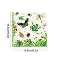 thumbnail image 3 of HaoXun Easter and Spring Insect Themed Paper Napkins and Party Tableware Set - 6.50x6.50in Multicolor Paper Napkins for Easter Party Spring Celebration, 3 of 6