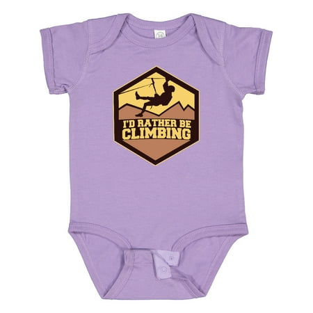 

Inktastic I d Rather Be Climbing Gift Baby Boy or Baby Girl Bodysuit