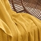 thumbnail image 4 of Manta Bedsure, 100% algodón, tejido gofrado, tamaño queen, color amarillo mostaza, 4 of 7