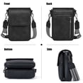 thumbnail image 4 of Spencer Small Crossbody Bags for Women, PU Leather Cell Phone Crossbody Wallet Purses with RFID Card Slots, Double Compartment, Black, 4 of 10