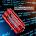 thumbnail image 3 of Acrylic Pc Water Cooling Filter, Dual Internal Led, G1/4" Thread, Red, 3 of 5
