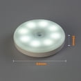 thumbnail image 4 of Luz Led Recargable VTZAQZSS Blanca con Sensor de Movimiento 10PCS para Escaleras, Sala, Closet, Vest, 4 of 9