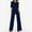 Navy, variant on New Women's Shirt Set Casual Set Pin Striped Suit for Women Homecoming Pantsuits for Teens Womens Jumpsuits Sequin Suits for Women Petite Pant Suits for Women Dressy Pantsuit for Women Dressy plus