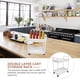 thumbnail image 2 of Carrito de almacenamiento con ruedas de 2 niveles para cocina, baño y lavadero, 2 of 8